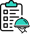 Restaurant table illustration symbolizing diabetic-friendly meal planner